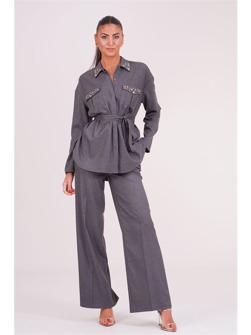 Camicia over con cintura